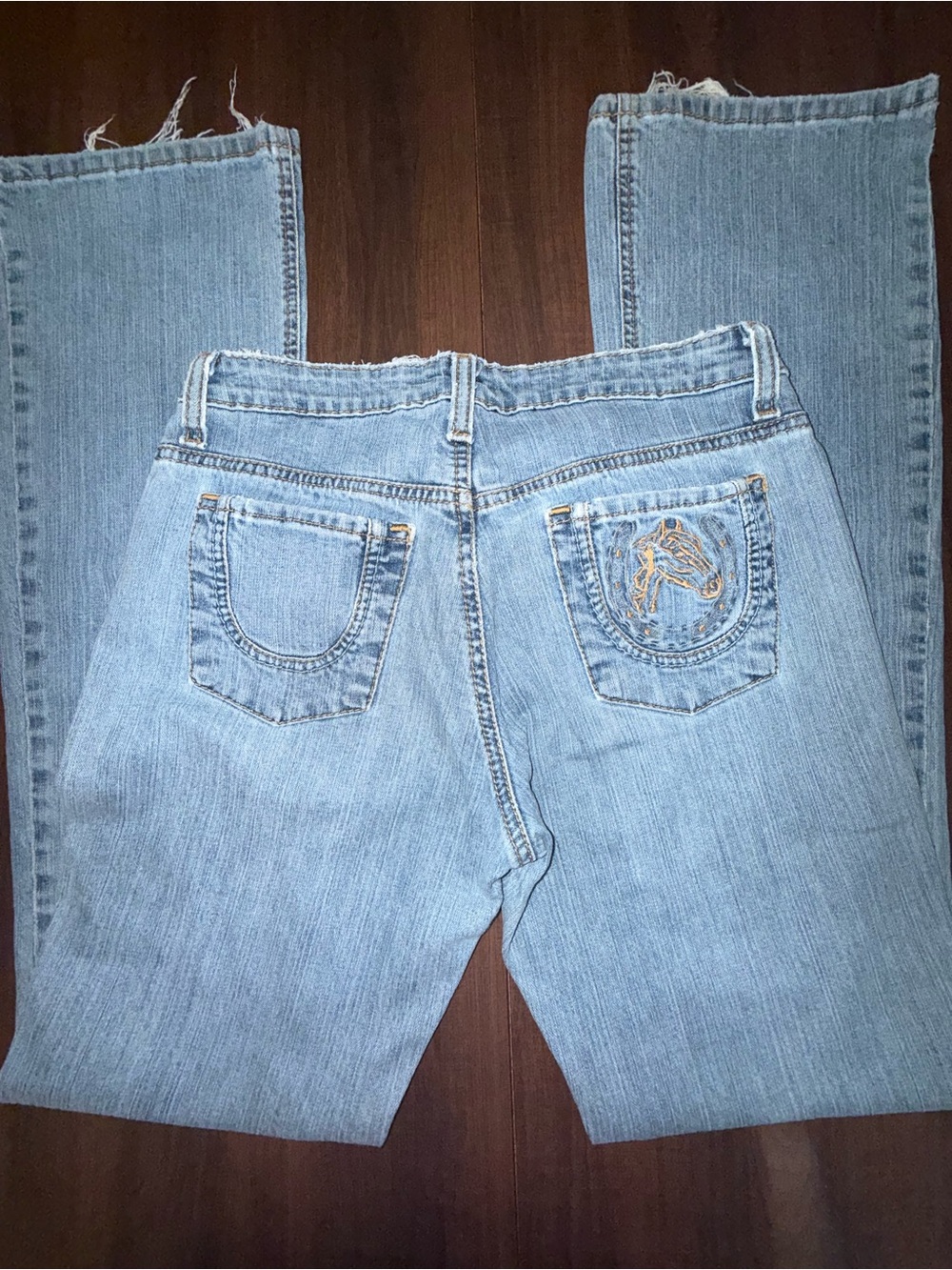 Vintage Y2K Wrangler Twenty X Low Rise Bootcut Western Jeans Raw Hem